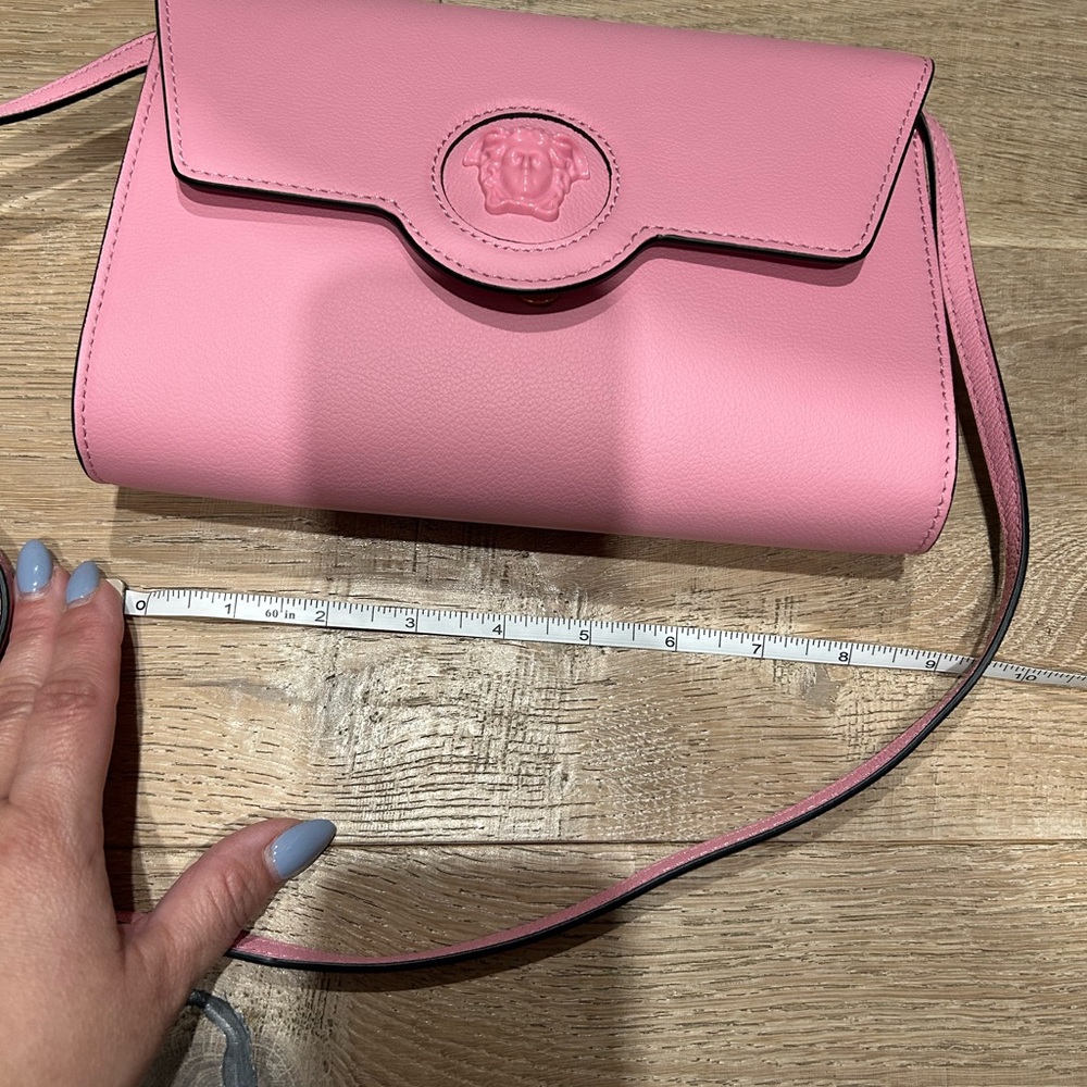 Versace Pink Leather Handbag Authentic 100% - Picture 5 of 6